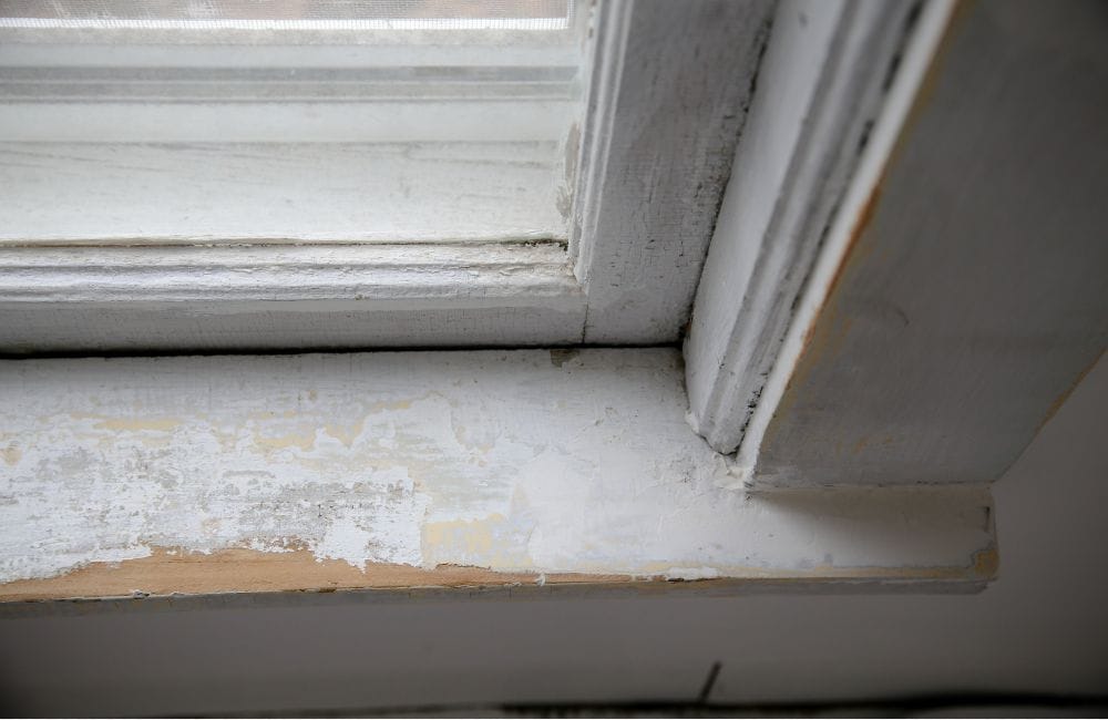 Peeling paint