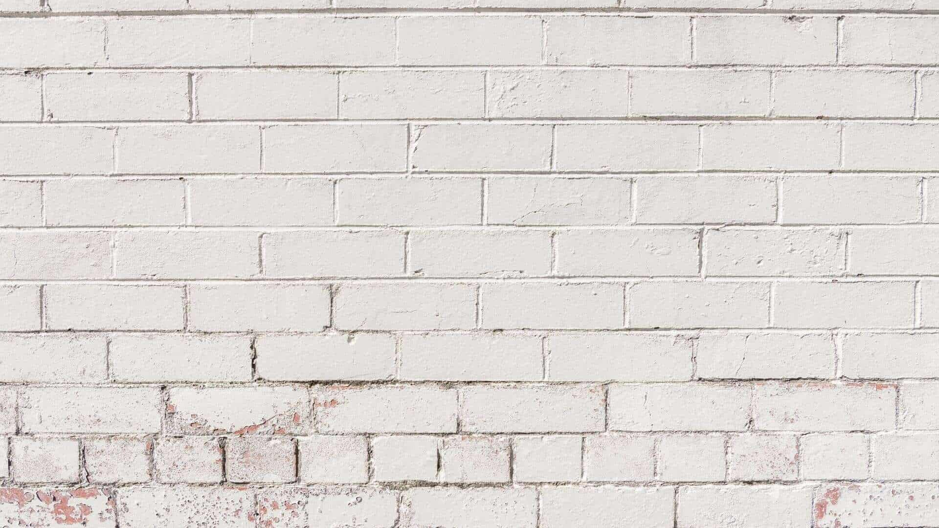 White Brick Wall With Wood