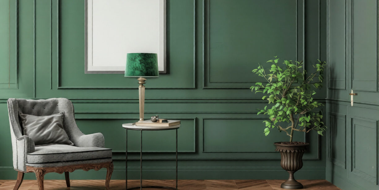 green interior paint